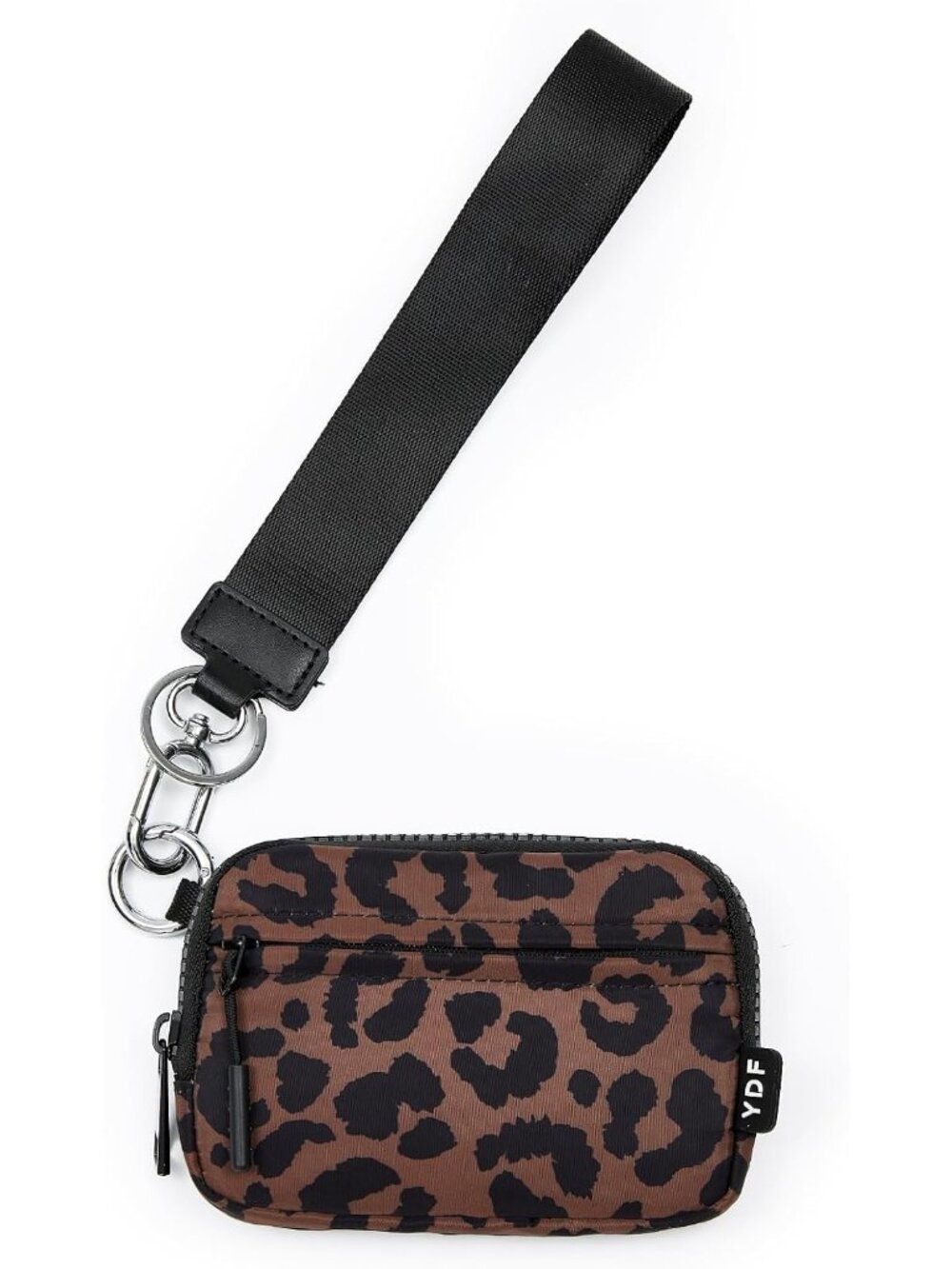 Wristlet Wallet for Women with Clear ID Window, Zip Coin Purse and Keychain - Picture 6 of 7